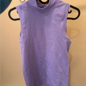 Athleta Ribbed Lavender Tank Top